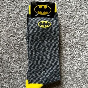 Batman Gray and Yellow Logo Men's 2 pack Socks
